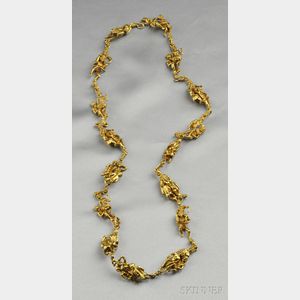 Erotic 18kt Gold Necklace, Eric de Kolb