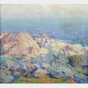 Sigurd Skou (Norwegian/American, 1875-1929) Rocky Seascape