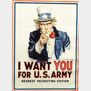 James Montgomery Flagg (American, 1877-1960) I Want You For U.S. Army