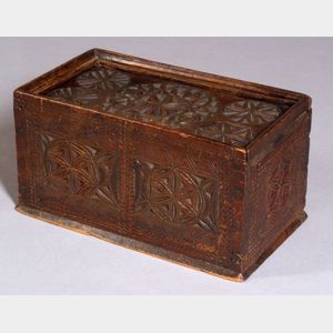 Carved Softwood Box