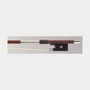 French Silver Mounted Violin Bow, Victor Fetique Workshop