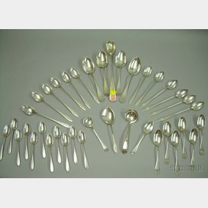 Approximately Thirty-eight Pieces of Sterling Silver Flatware