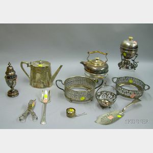 Group of Sterling and Silver Plated Tableware