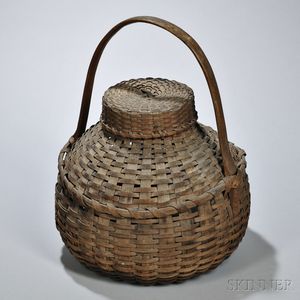 Woven Splint Bird Carrying Basket