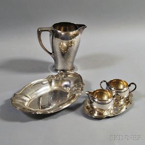 Five Pieces Sterling Silver Tableware