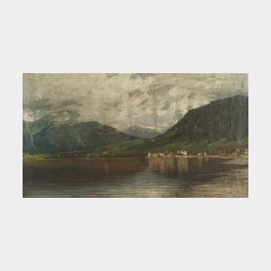 Eilert Mehl (Norwegian, 19th/20th Century) Mountain Landscape