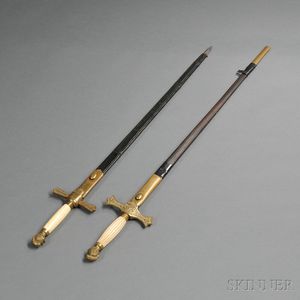 Two Militia Swords
