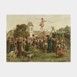 Otto von Ruppert (German, b. 1841) The Tightrope Walker