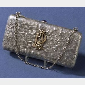 Russian Art Nouveau Silver and Gold Mounted Purse