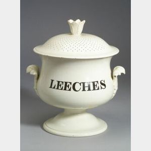 Creamware Leech Jar