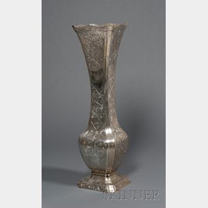Tall Gorham Sterling Silver Vase