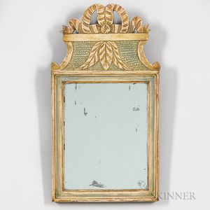 Neoclassical Carved and Painted Mirror
