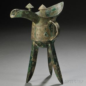 Archaic Bronze Wine Vessel, Jue