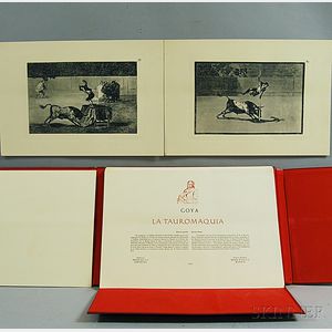 After Francisco de Goya (Spanish, 1746-1828) Facsimile edition of La Tauromaquia