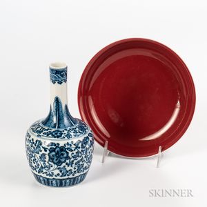 Two Ming-style Ceramic Items