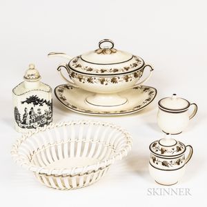 Six Wedgwood Queen's Ware Items