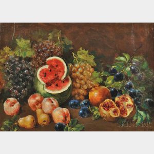 Giuseppe Cocco (Italian, 1879-1963) Still Life with Fruit