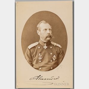 Alexander II, Emperor of Russia (1818-1881) Signed Photograph.