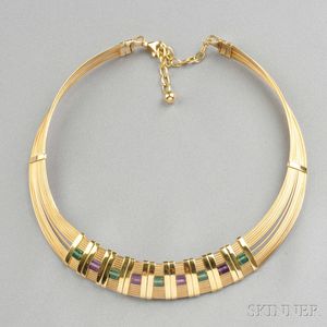 14kt Gold Wire Collar