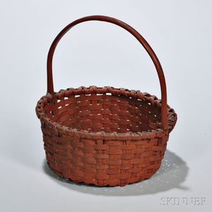 Bittersweet-painted Woven Splint Basket
