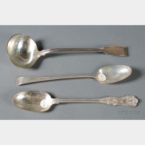 Three Georgian Silver Spoons