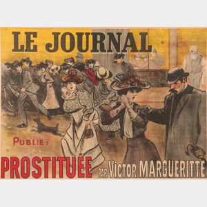 Louis Abel-Truchet (French, 1857-1918) Le Journal Publie: Prostituée par Victor Margueritte