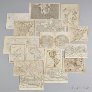 Twenty-one Various Maps and Charts