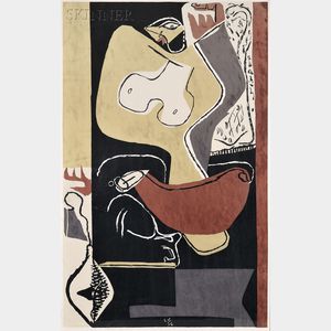 Le Corbusier (Swiss/French, 1887-1965) Femme à la main levée