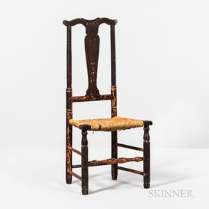Queen Anne Grain-painted Side Chair "1767,"