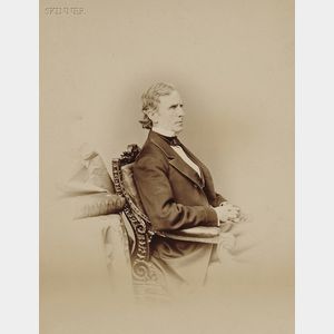 Mathew B. Brady (American, 1823-1896) Portrait of William Pitt Fessenden