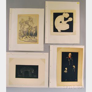 Four Prints: Hiroshi Asada (Japanese, b. 1936),Gateway