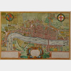 London. Edward Hatton (b. ?1664) A Plan of London Westmr. and Southwark
