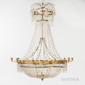 Neoclassical-style Crystal Chandelier