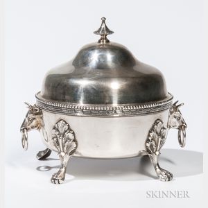 Shreve, Brown & Co. Sterling Silver Butter Dish