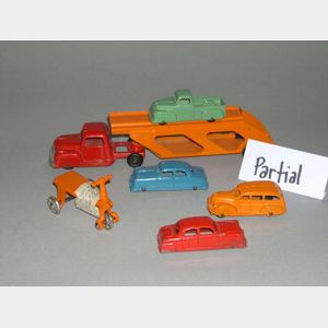 Five Tootsie Toy Cars