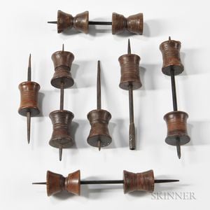 Seven 18th Century Buttonmaker's Tools
