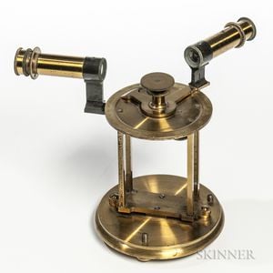 19th Century Diminutive Lacquered Brass Spectroscope
