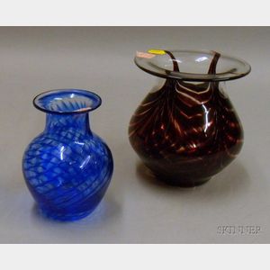 Two Larson Studio Vases