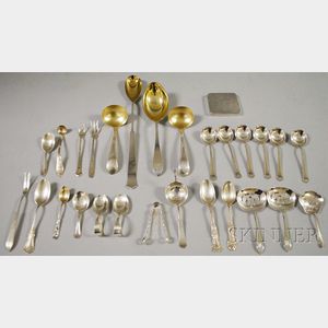 Group of Assorted Mostly Sterling Silver Flatware