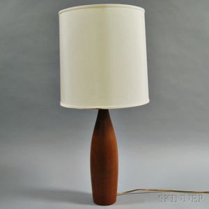 Mid-century Modern Cherry Pin-form Table Lamp