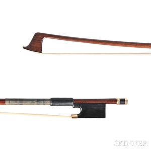 French Gold-mounted Violin Bow, Lupot