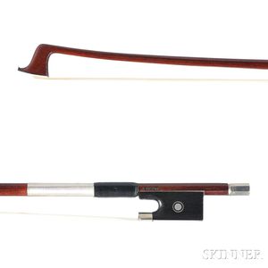 French Nickel-mounted Viola bow