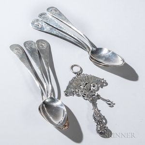 Seven Pieces of American Sterling Silver