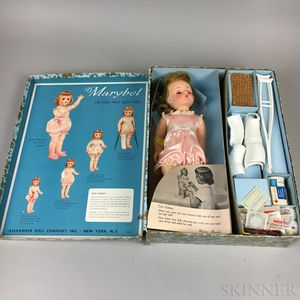 Madame Alexander "Marybel" Doll, Accessories, and Box. 