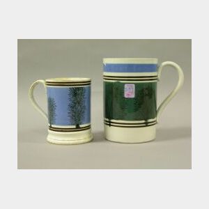 Two English Pearlware Mugs.