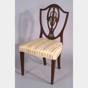 Federal Mahogany Carved Shield-back Side Chair