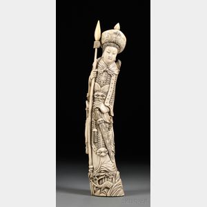 Large Ivory Carving