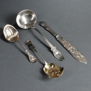 Four American Silver Serving Pieces