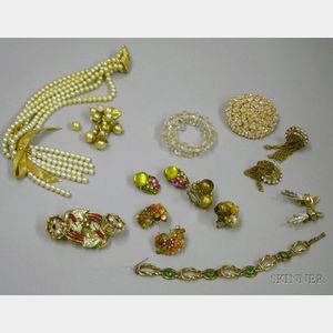 Group of Mid Century Vintage Costume Jewelry