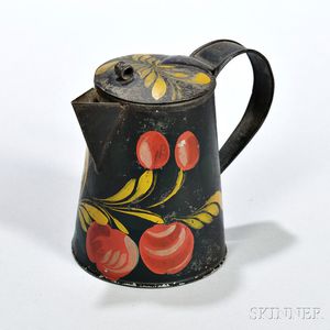 Paint-decorated Syrup Pitcher